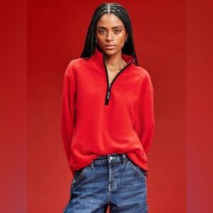 Old Navy ‘94 Red Half-Zip Fleece Sweatshirt